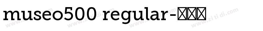 museo500 regular字体转换